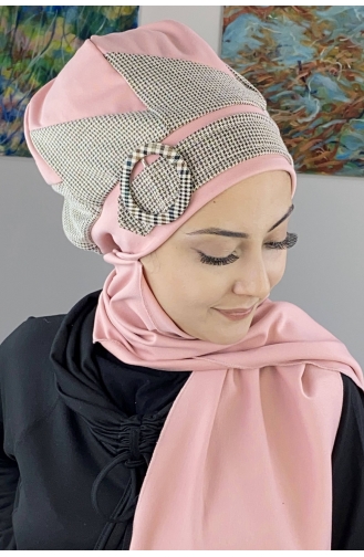 Pulverpink Praktischer Turban 26EKM29-01