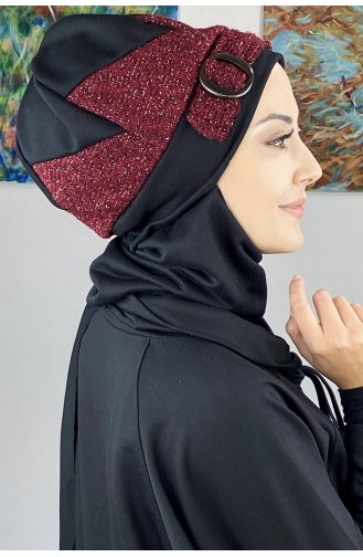 Claret Red Ready to Wear Turban 26EKM24-01