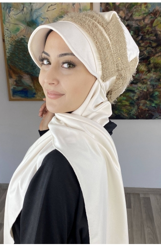 White Ready to wear Turban 26EKM10-01