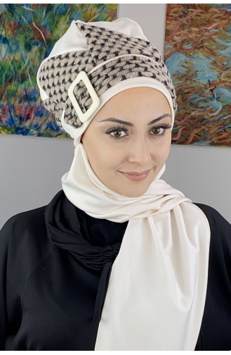 White Ready to wear Turban 26EKM26-01