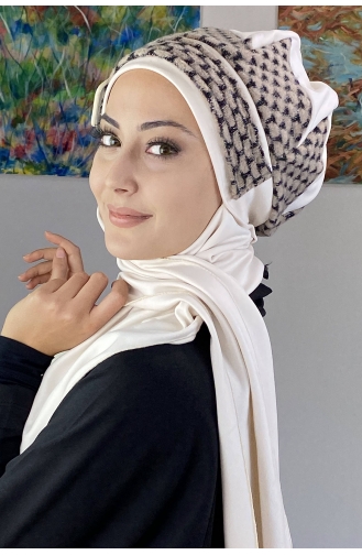 White Ready to wear Turban 26EKM26-01