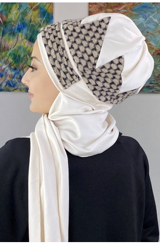 Weiß Praktischer Turban 26EKM26-01