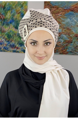 Weiß Praktischer Turban 26EKM26-01