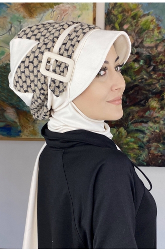 Cream Ready to wear Turban 26EKM11-01