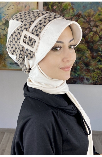 Cream Ready to wear Turban 26EKM11-01