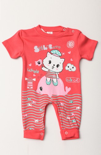 Red Baby Overall 5000-02