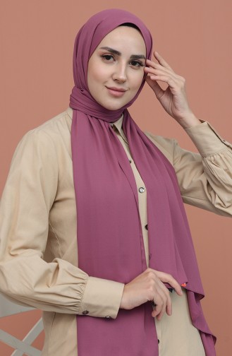 Lüx Krep Şal 50051A-22 Gül Kurusu