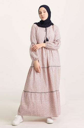 Schwarz Hijab Kleider 22K8510-04