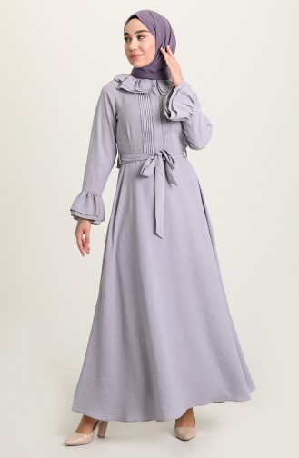 فستان رمادي 3091-06