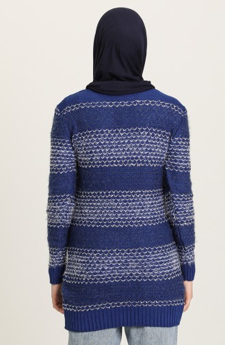 Saks-Blau Pullover 1702-05