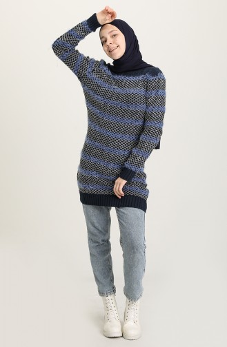 Navy Blue Sweater 1703-01