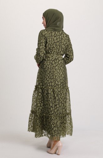 Khaki Hijab Dress 21Y3000-01
