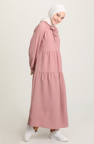 فستان زهري باهت 1680A-01