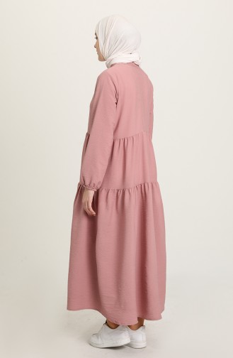 فستان زهري باهت 1680A-01