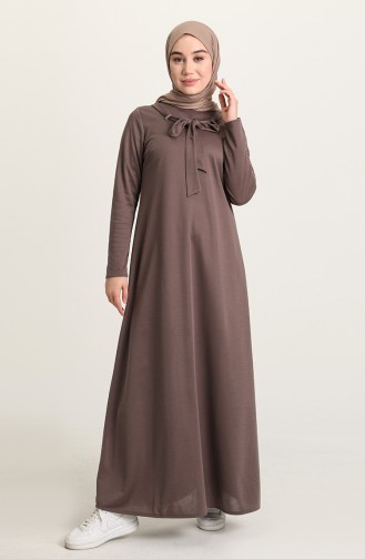 Dunkel-Nerz Hijab Kleider 1031-04
