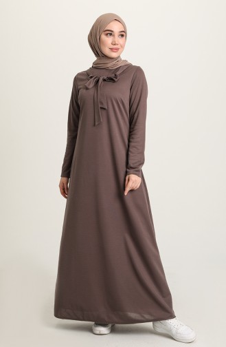 Dunkel-Nerz Hijab Kleider 1031-04