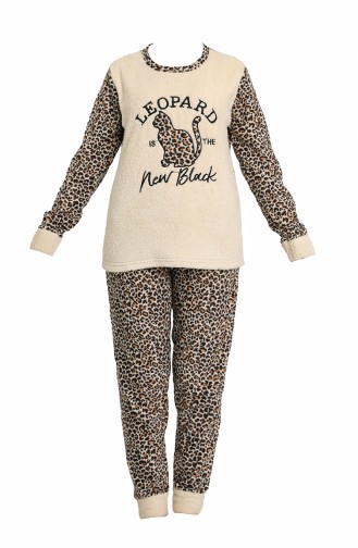 Naturfarbe Pyjama 8445-01