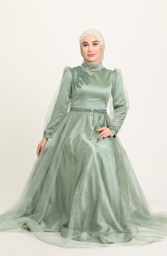 Habillé Hijab Vert 3409-07