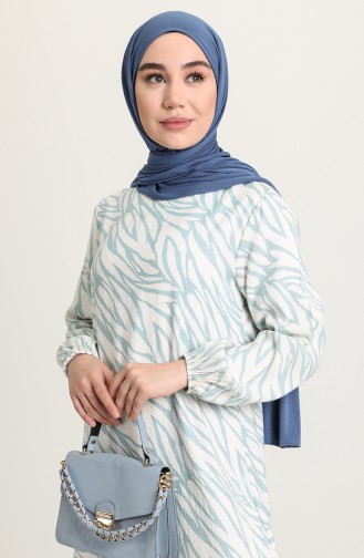 Türkis Hijab Kleider 21Y3001DS-01