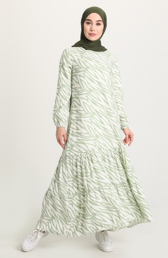 Robe Hijab Vert 21Y3001DS-03