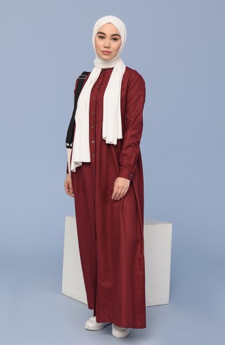 Robe Hijab Bordeaux 3307-03