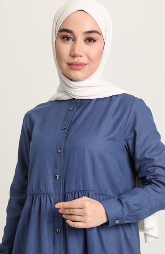 Indigo Hijab Dress 3307-09