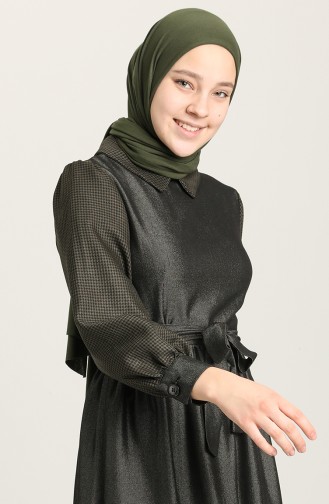 Robe Hijab Khaki 22K8505-01