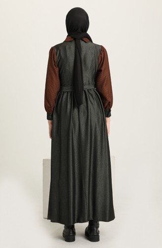 Brown Hijab Dress 22K8505-03