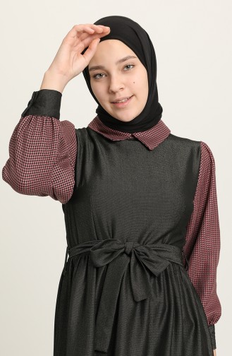 Rosa Hijab Kleider 22K8505-06