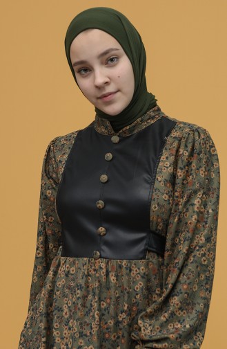 Robe Hijab Khaki 22K8516-03