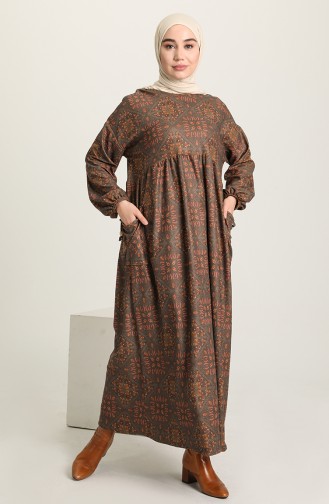 Robe Hijab Gris 22K8524-02