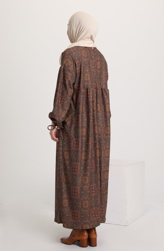 Robe Hijab Gris 22K8524-02