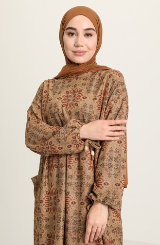 Mink Hijab Dress 22K8524-03