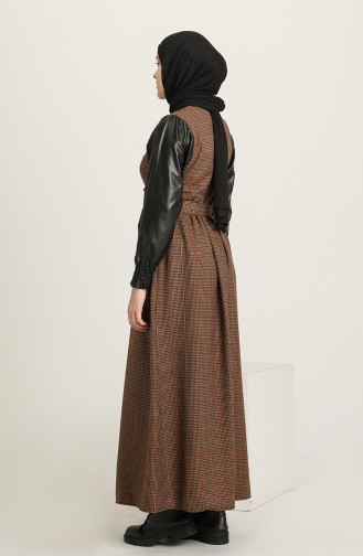 Braun Hijab Kleider 22K8529-01