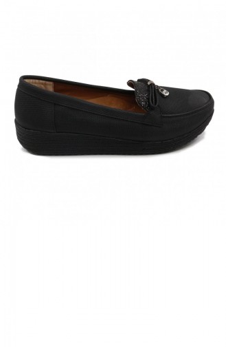 Schwarz Damen Ballerinas 21MESBABPOT0002_SYH.Siyah