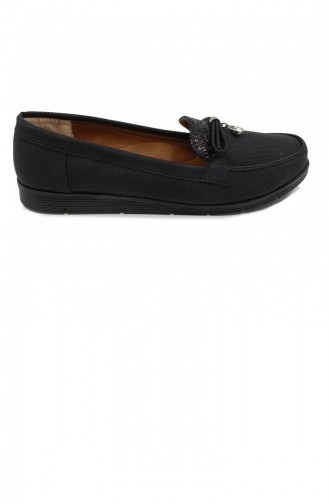 Schwarz Damen Ballerinas 21MESBABPOT0005_SYH.Siyah