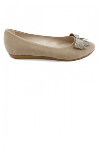 Skin color Woman Flat Shoe 21MESBABPOT0006_TEN.Ten
