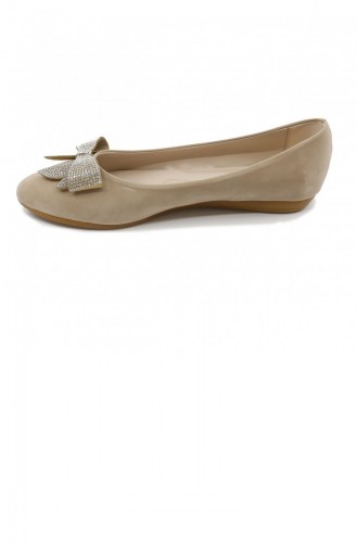 Skin color Woman Flat Shoe 21MESBABPOT0006_TEN.Ten