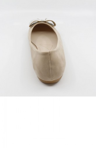 Skin color Woman Flat Shoe 21MESBABPOT0006_TEN.Ten