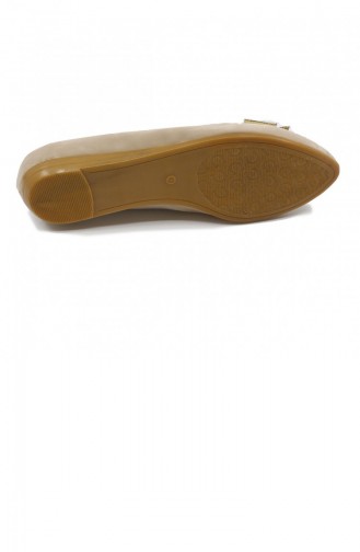 Skin color Woman Flat Shoe 21MESBABPOT0006_TEN.Ten