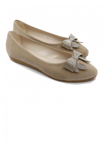 Skin color Woman Flat Shoe 21MESBABPOT0006_TEN.Ten