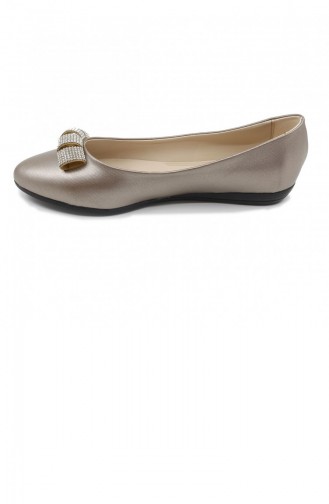 Bronze Woman Flat Shoe 21MESBABPOT0007_BRN.Bronz