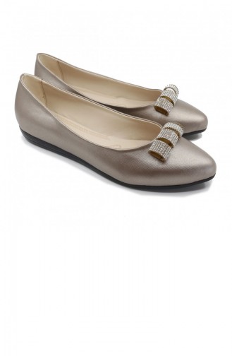 Bronze Woman Flat Shoe 21MESBABPOT0007_BRN.Bronz