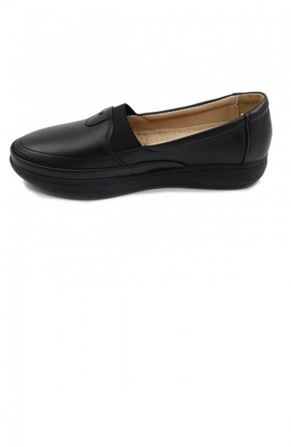 Black Women`s Flats 21MESBABPOT0008_SYH.Siyah