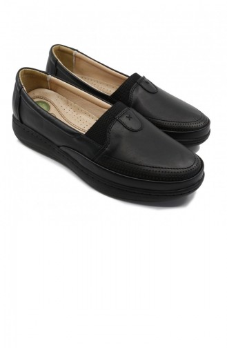 Black Women`s Flats 21MESBABPOT0008_SYH.Siyah