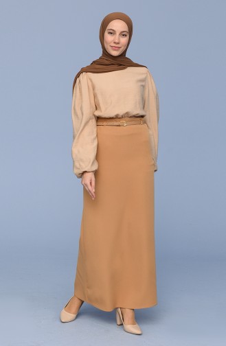 Dark Beige Skirt 2220-15