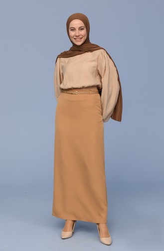 Dark Beige Skirt 2220-15