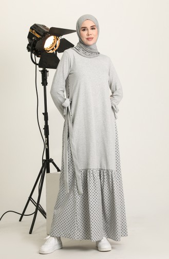 فستان رمادي 3308-05