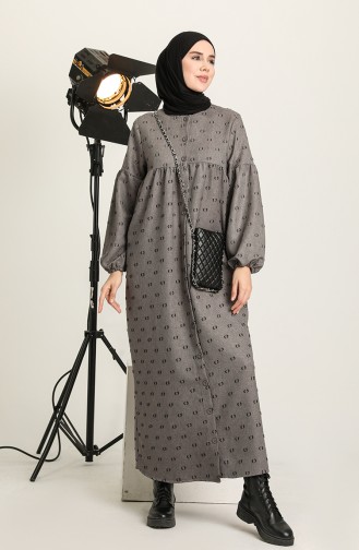 Robe Hijab Gris 22K8402-03