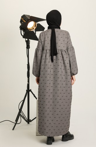Grau Hijab Kleider 22K8402-03